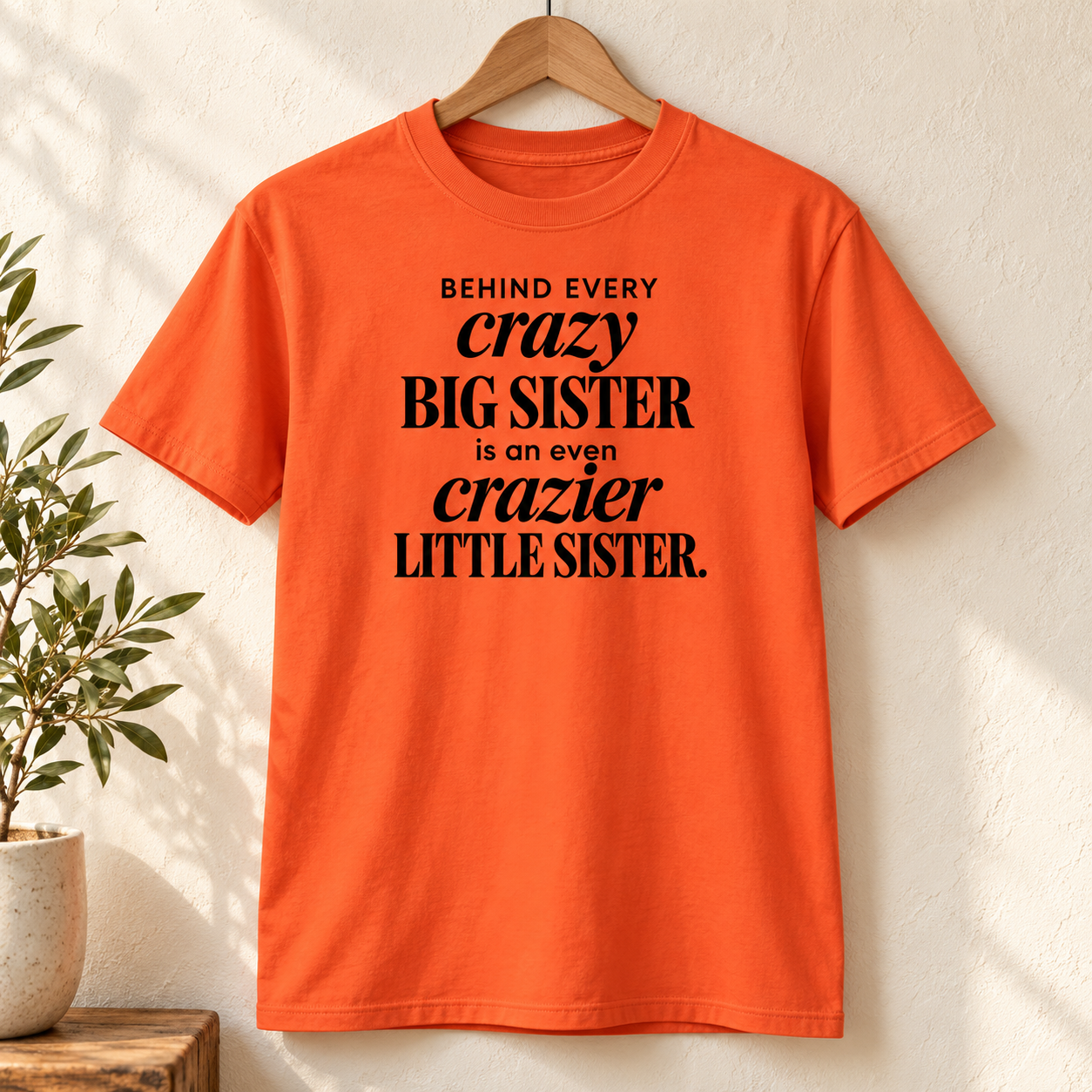 Crazy Big Sister Crazier Little Sister Shirt – Funny Sister Tee - V-neck Shirt - Youth Shirt - Image 6