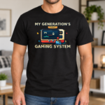 My Generation’s First Gaming System T-Shirt - Kid Shirt - Retro Video Game & Joystick Graphic Tee, Gamer Gift - Thumbnail Image 3
