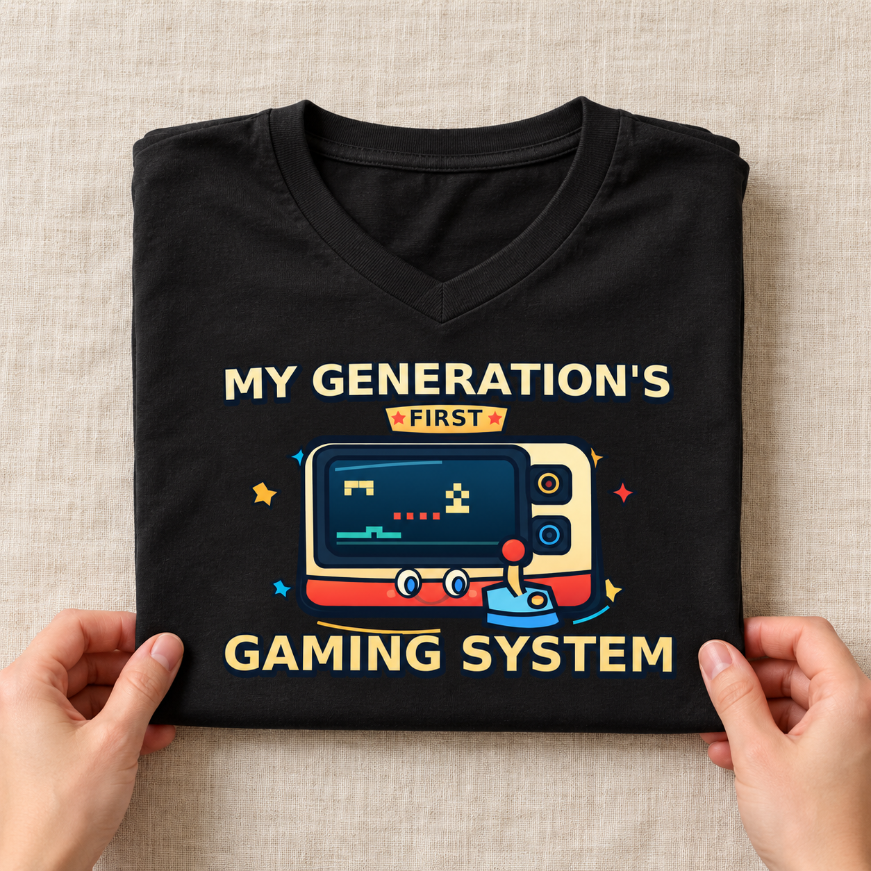 My Generation’s First Gaming System T-Shirt - Kid Shirt - Retro Video Game & Joystick Graphic Tee, Gamer Gift - Image 5