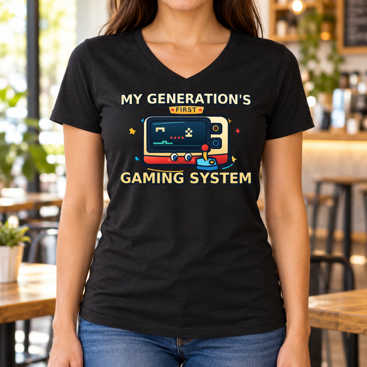 My Generation’s First Gaming System T-Shirt - Kid Shirt - Retro Video Game & Joystick Graphic Tee, Gamer Gift - Image 6