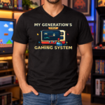 My Generation’s First Gaming System T-Shirt - Kid Shirt - Retro Video Game & Joystick Graphic Tee, Gamer Gift - Thumbnail Image 8