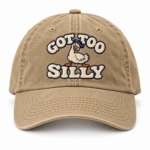 Got Too Silly Embroidered Hat - Funny Goose Twill Cap for Halloween - Thumbnail Image 7